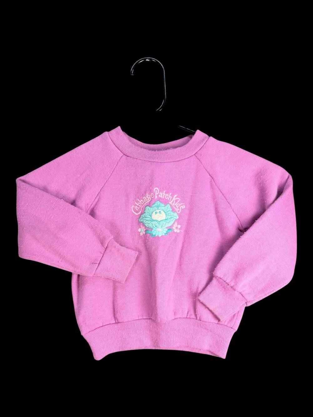 Vintage Cabbage Patch Kids Embroidered Raglan Crewneck Sweatshirt
